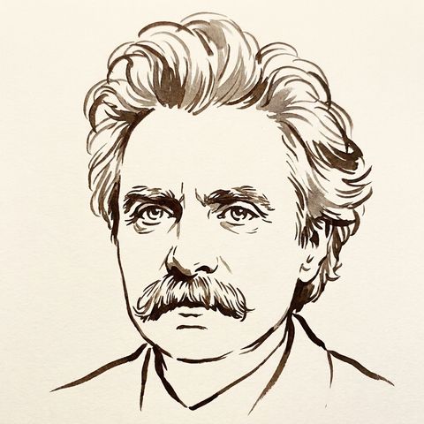 Edvard Grieg portrait